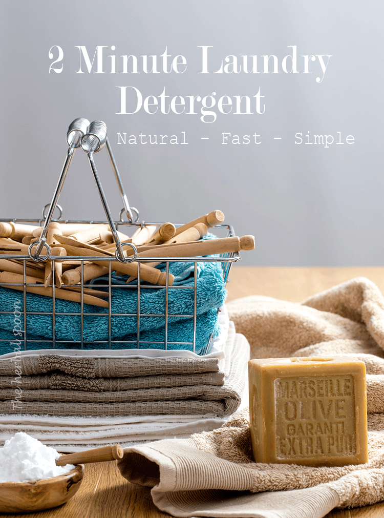 natural homemade laundry detergent - the herbal spoon