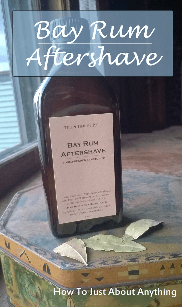 diy bay rum aftershave via: The Herbal Spoon