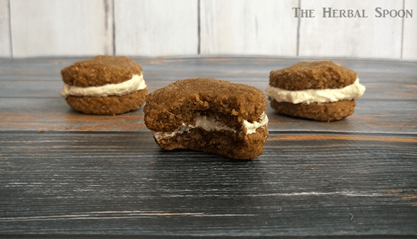 Pumpkin cream pies with white chocolate, cream cheese filling, GF and naturally sweetnened - The Herbal Spoon