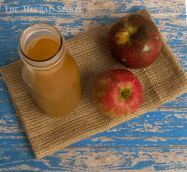 How to make apple cider from scratch, a canning recipe - The Herbal Spoon