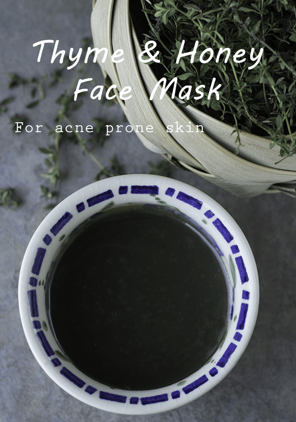 Raw honey and thyme face mask for acne and clearer skin - The Herbal Spoon