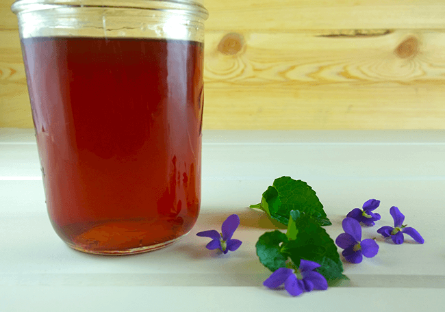 How to make violet syrup and the health benefits of violets - The Herbal Spoon