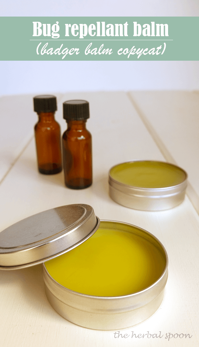 Natural bug repellant badger balm copycat - The Herbal Spoon