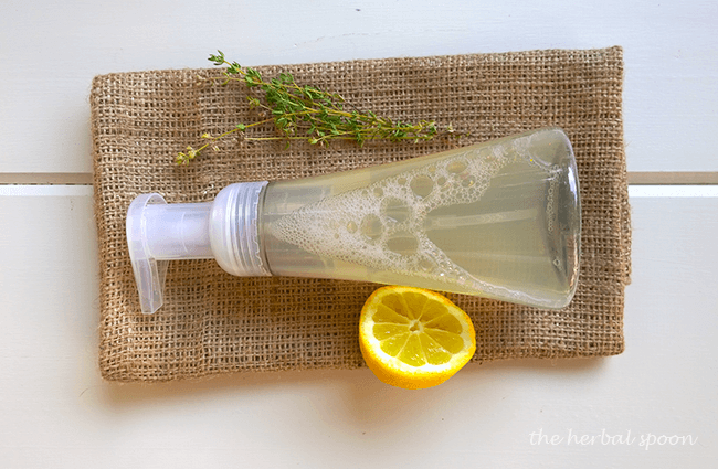 Lemon thyme foaming hand soap - The Herbal Spoon