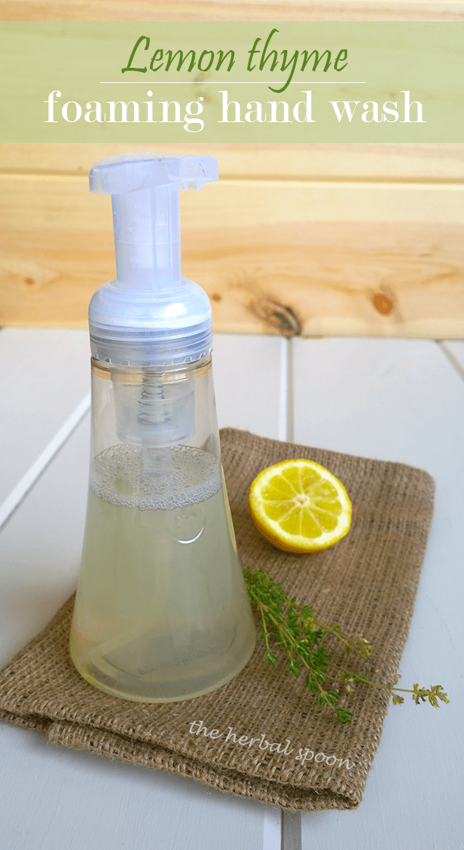 Lemon thyme foaming hand soap - The Herbal Spoon