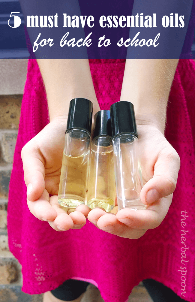 5 essential oils for back to schoool - The Herbal Spoon