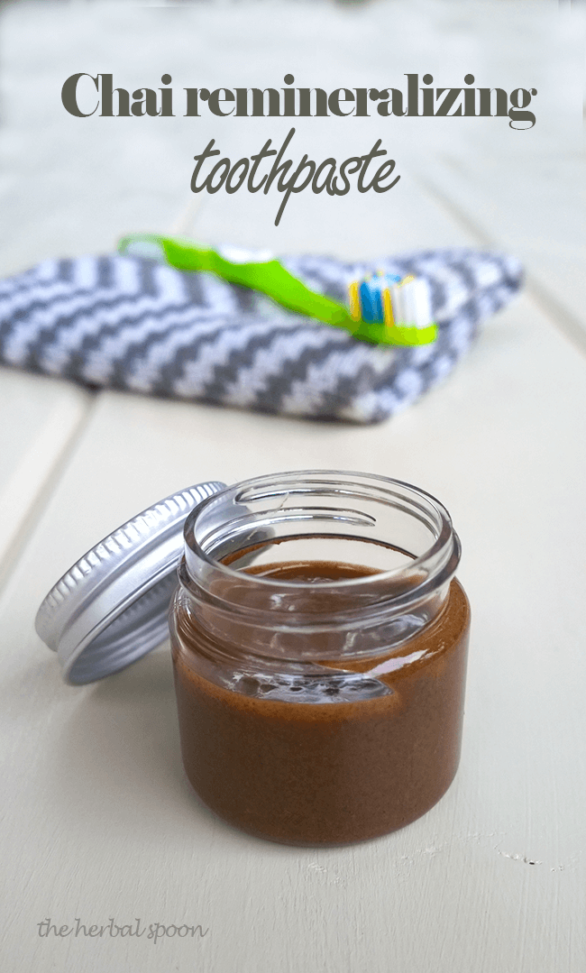 chai spice remineralizing toothpaste - The Herbal Spoon