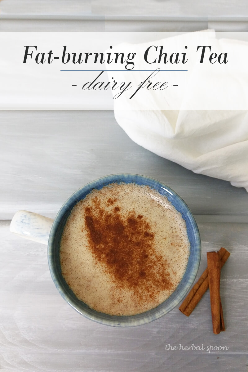 Fat burning chai tea recipe, dairy free, vegan, paleo - The Herbal Spoon