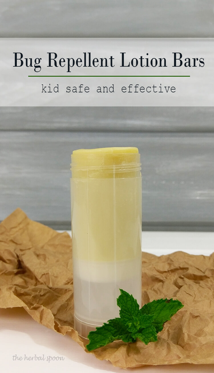 Homemade bug repellent lotion bars that are kid safe and effective - The Herbal Spoon
