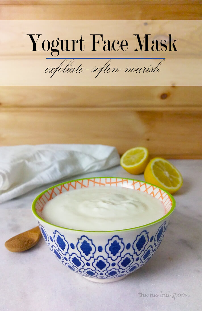 Probiotic, skin nourishing, exfoliating lemon yogurt face mask - The Herbal Spoon 