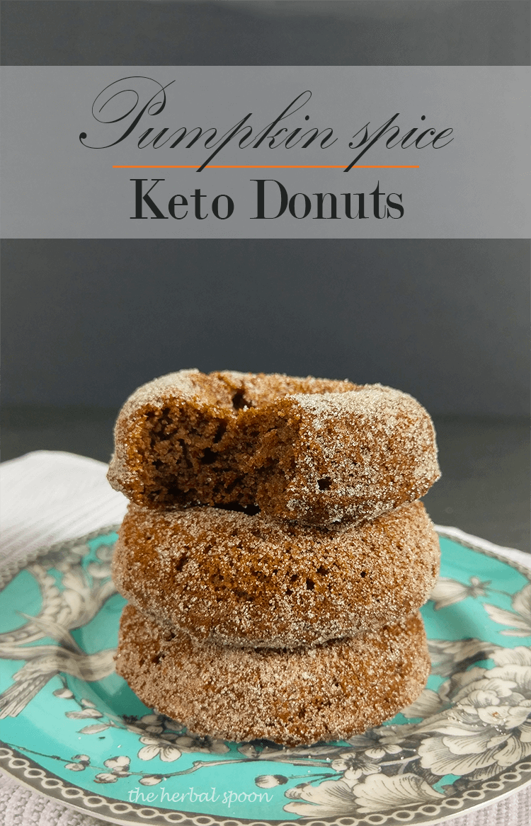 Pumpkin spice keto donuts recipe - The Herbal Spoon